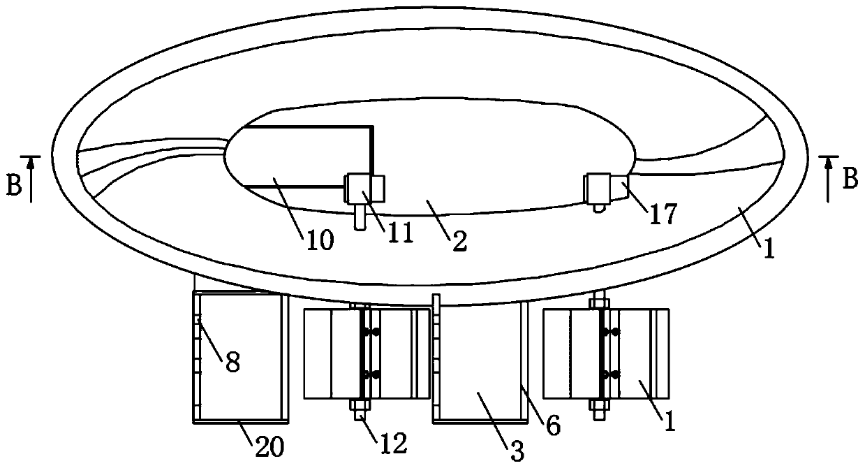 Side-hung sectional overturning automatic fishing device for ship