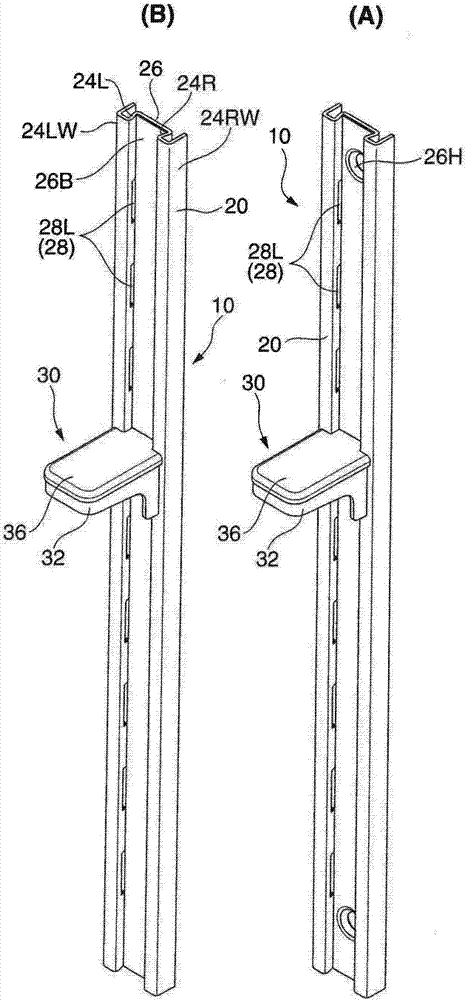 Goods Shelf Support Member Installation Device And Goods Shelf Post