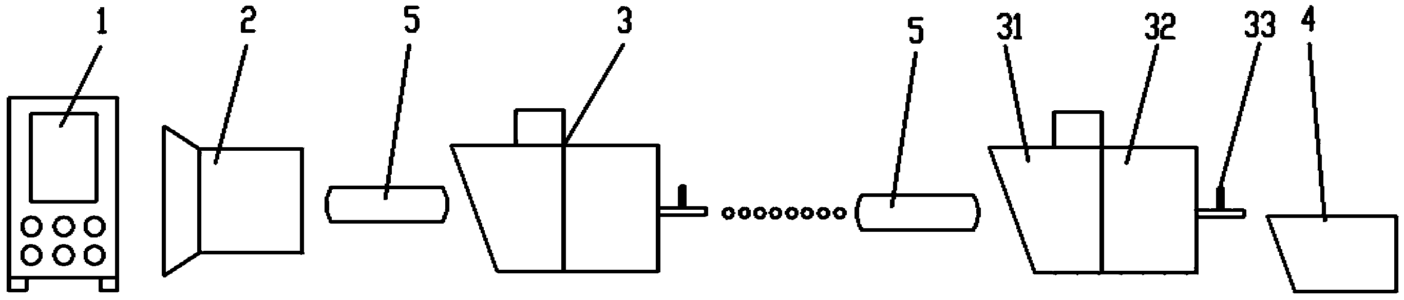 Cashmere opening and carding line production system and process thereof