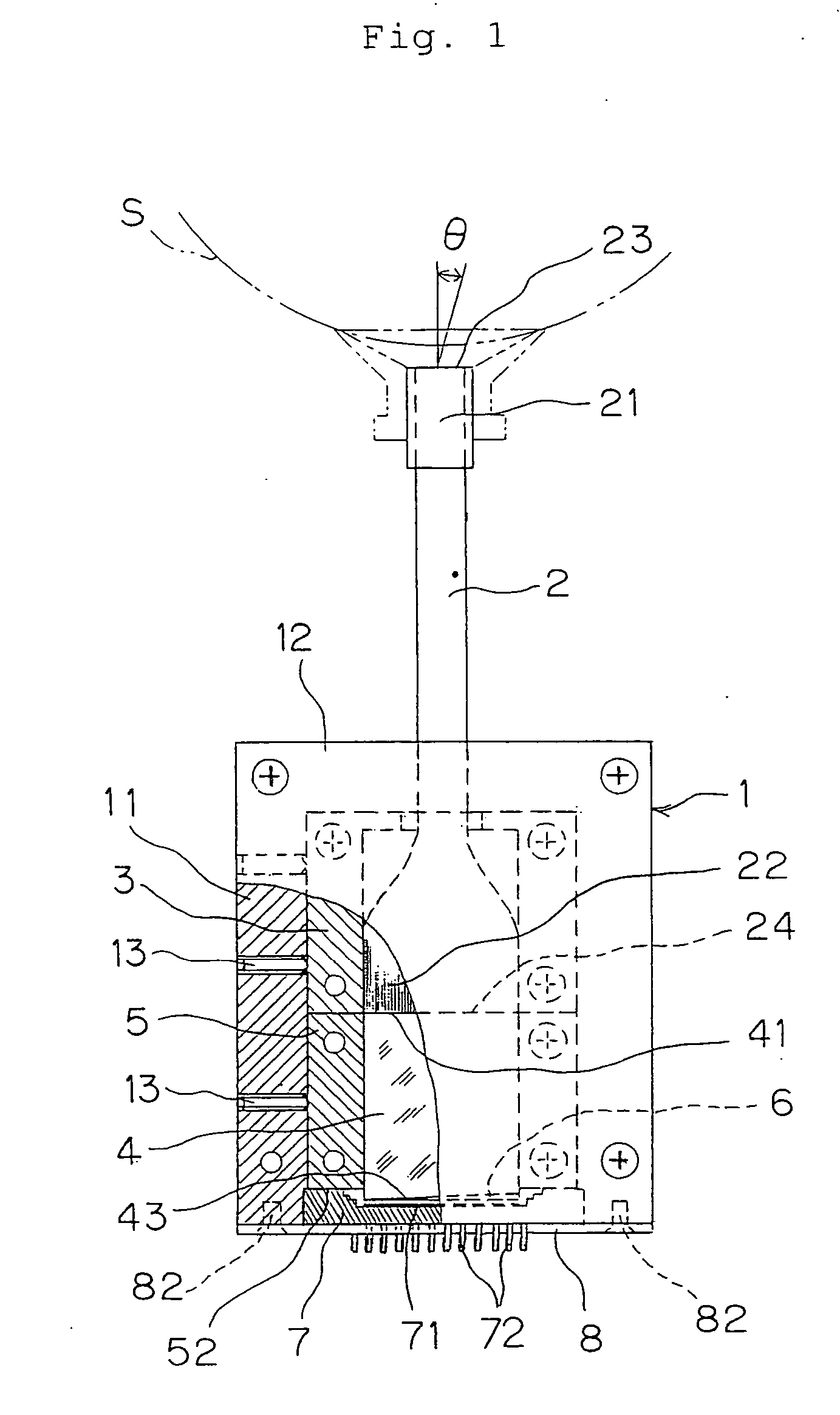 Small packaged spectroscopic sensor unit