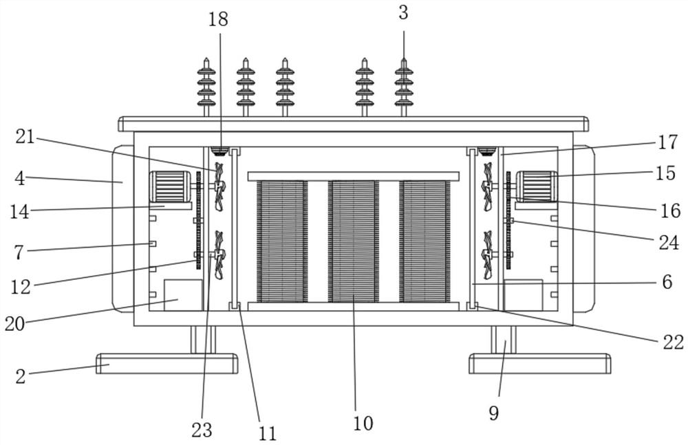 Small low-voltage on-load automatic voltage regulation single-phase power distribution device