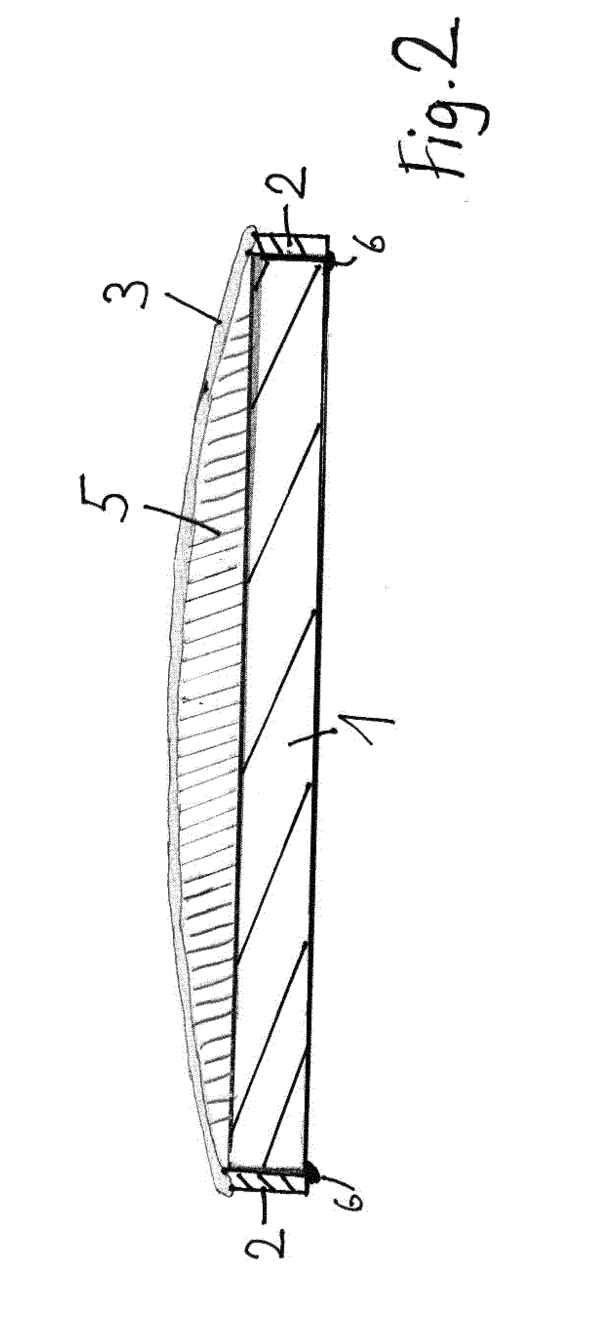 Electro-Optical Display With A Transparent Cover