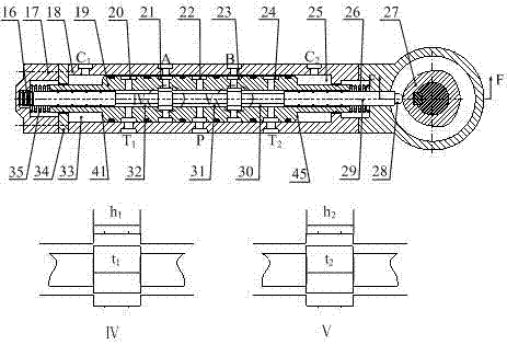 Mechanical-hydraulic servo control device for multi-shaft automobile pure rolling steering