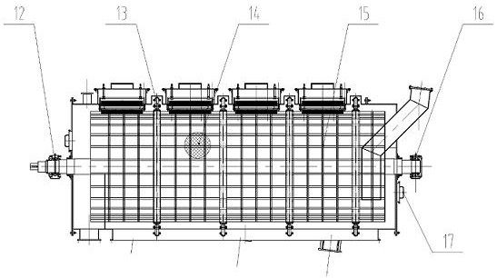 Anti-blocking type large drum screen structure equipment