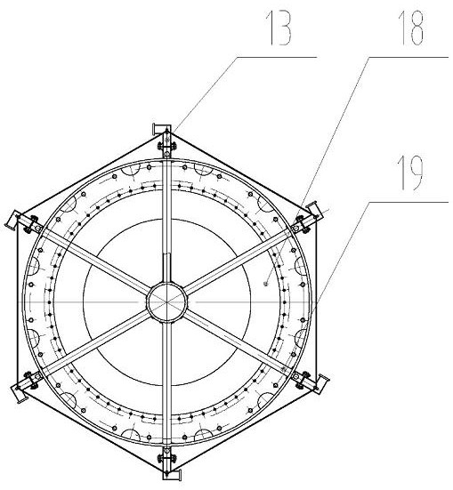 Anti-blocking type large drum screen structure equipment