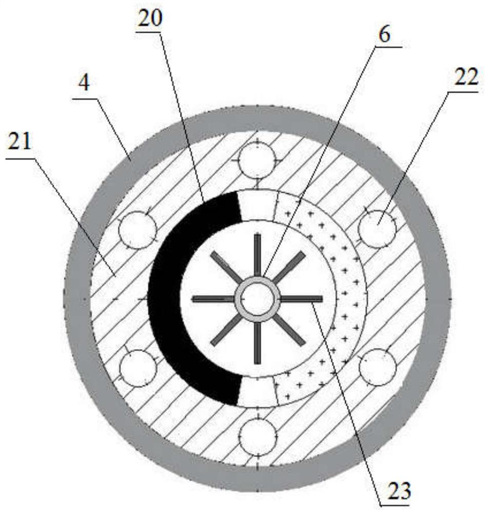 An armored cable electromagnetic percussion rotary drilling tool for bedrock under polar ice