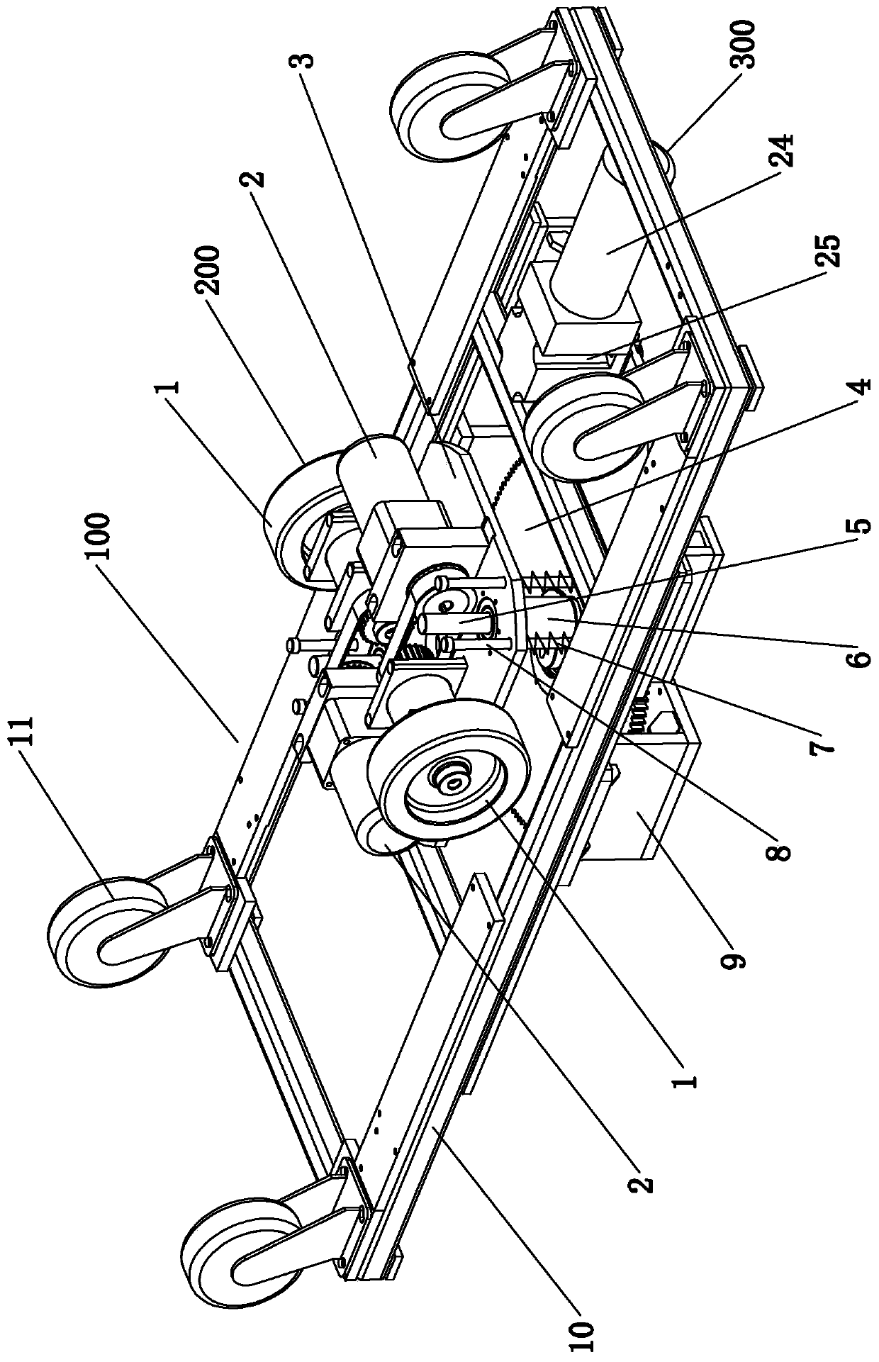 Double-drive electric carrying equipment