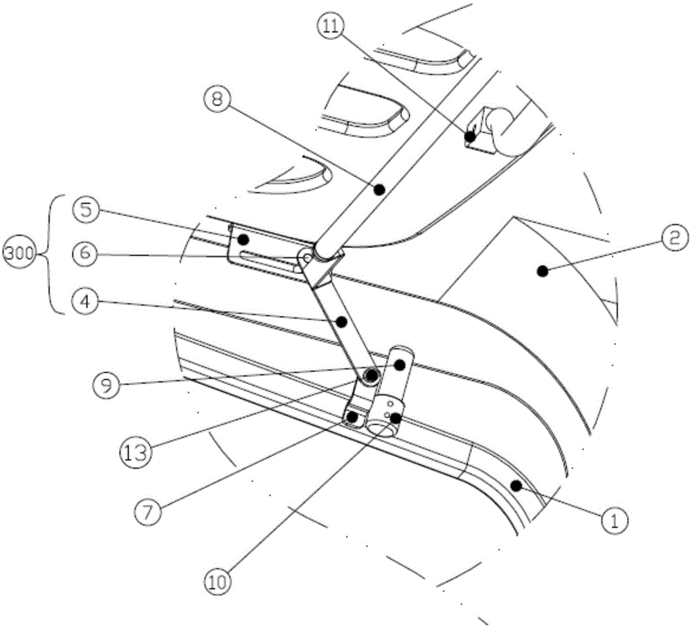 Self-locking type vehicle top cover