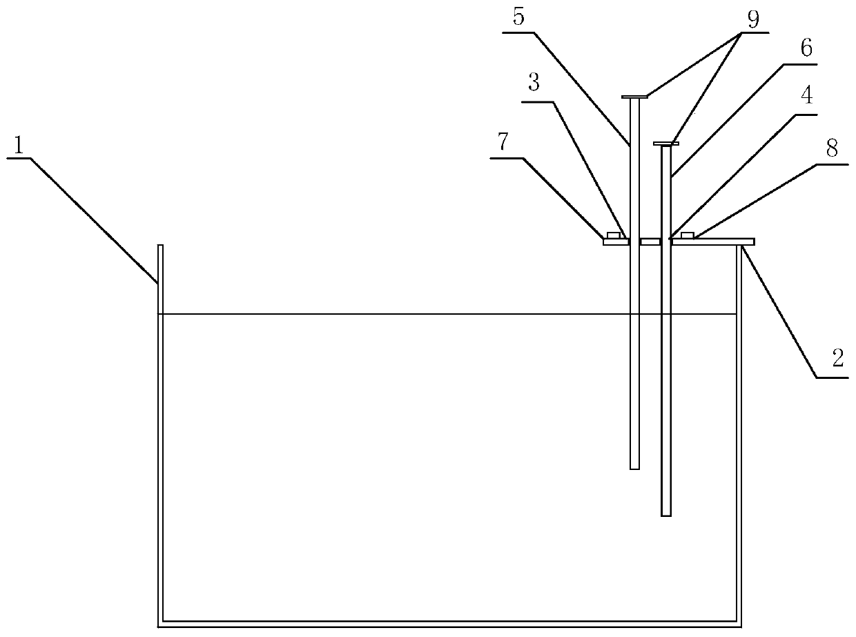 Liquid specific gravity measuring device