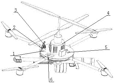 Automatic grenade launcher carrying rotor armed unmanned aerial vehicle