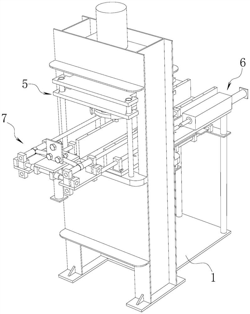 Casting water gap punching and shearing equipment