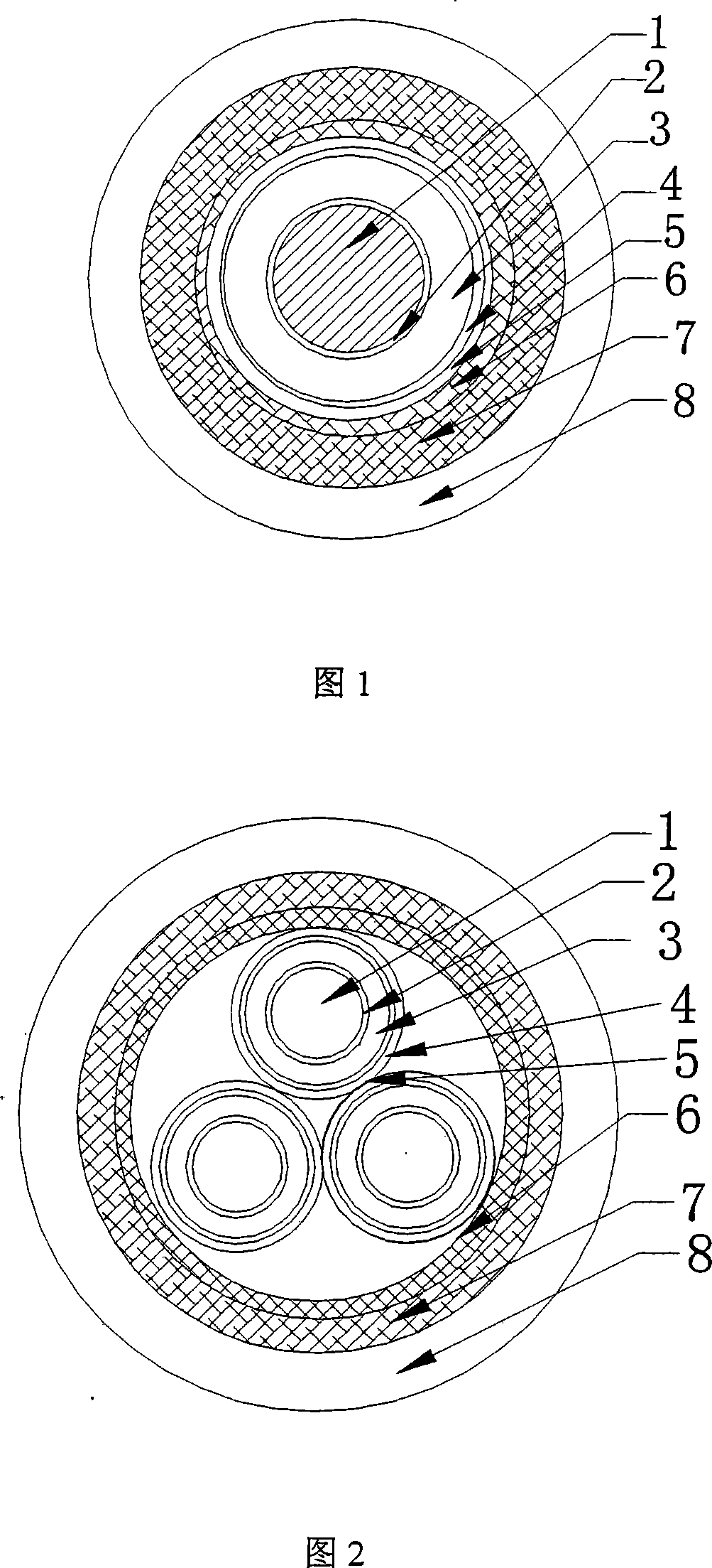 Medium-voltage fire-proof cable