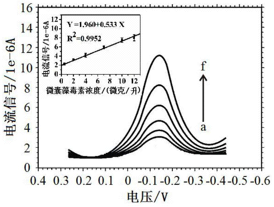 Carbon nano tube/nanogold composite membrane electrochemical immunosensor and application thereof