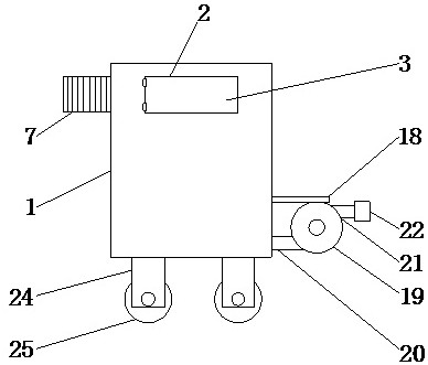 A pesticide spraying device for preventing pesticide precipitation