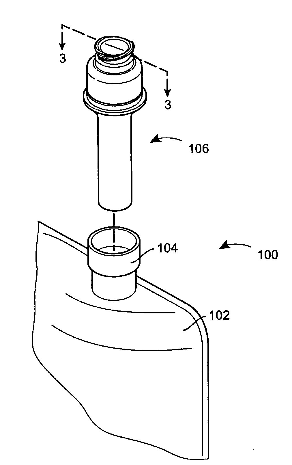 Port assembly for use with needleless connector