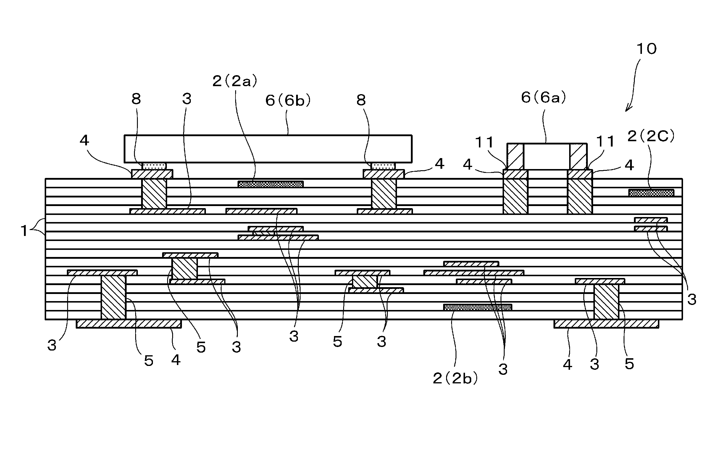 Ceramic multilayer substrate and method for manufacturing the same