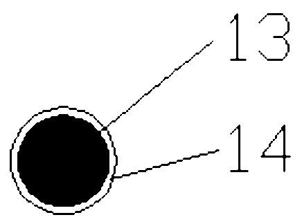 Preparation method of hollow fiber pipe in overlay film