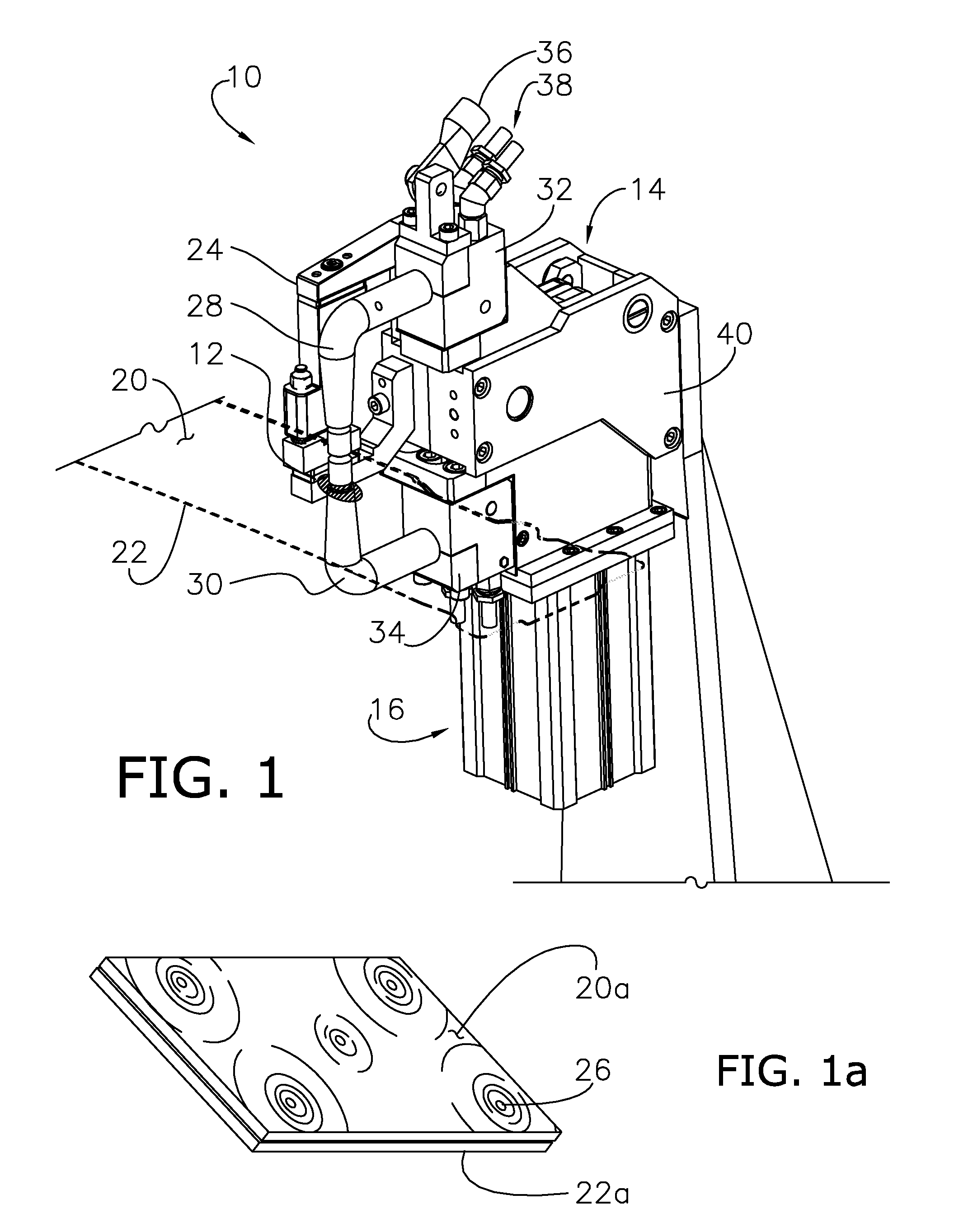 Single drive and source for adjacently clamping and resistance welding