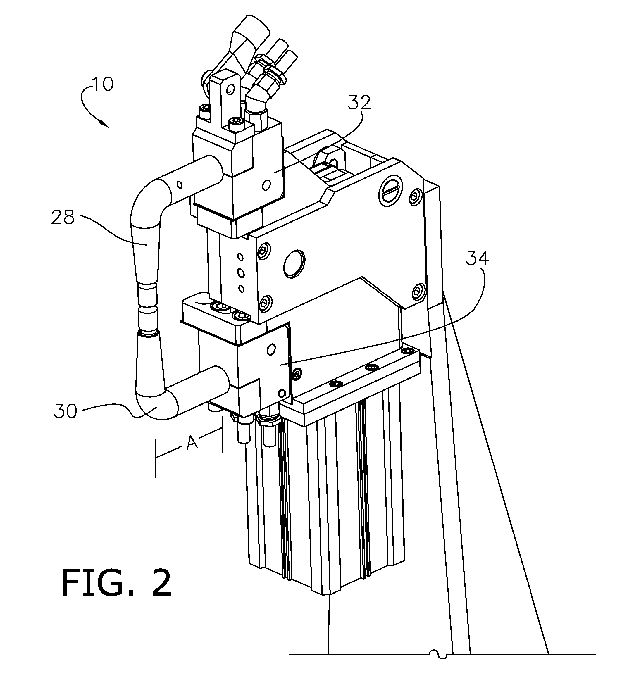 Single drive and source for adjacently clamping and resistance welding