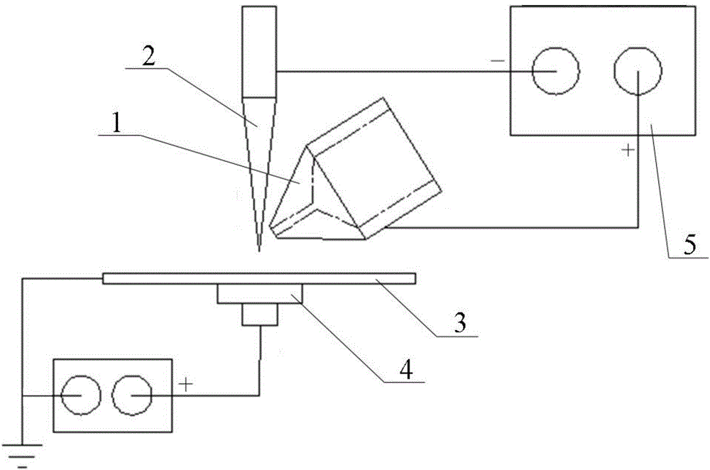 Fusion electro-spinning jet flow excitation stability improving device