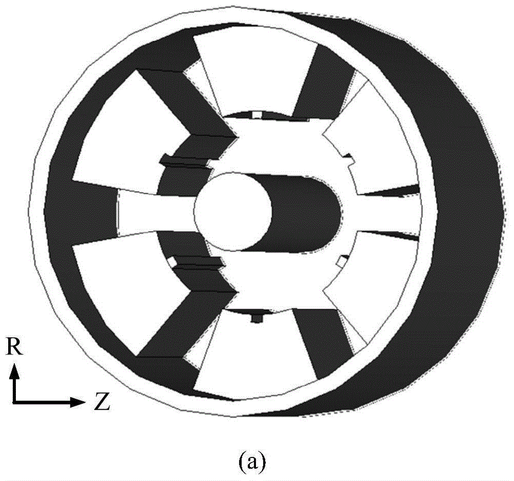 Compact relativistic magnetron with axially output TE11 mode