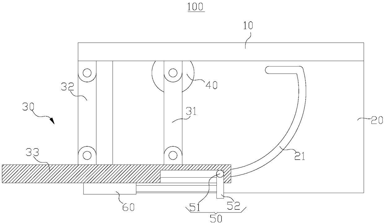 Getting-on-and-off stepping device and automobile