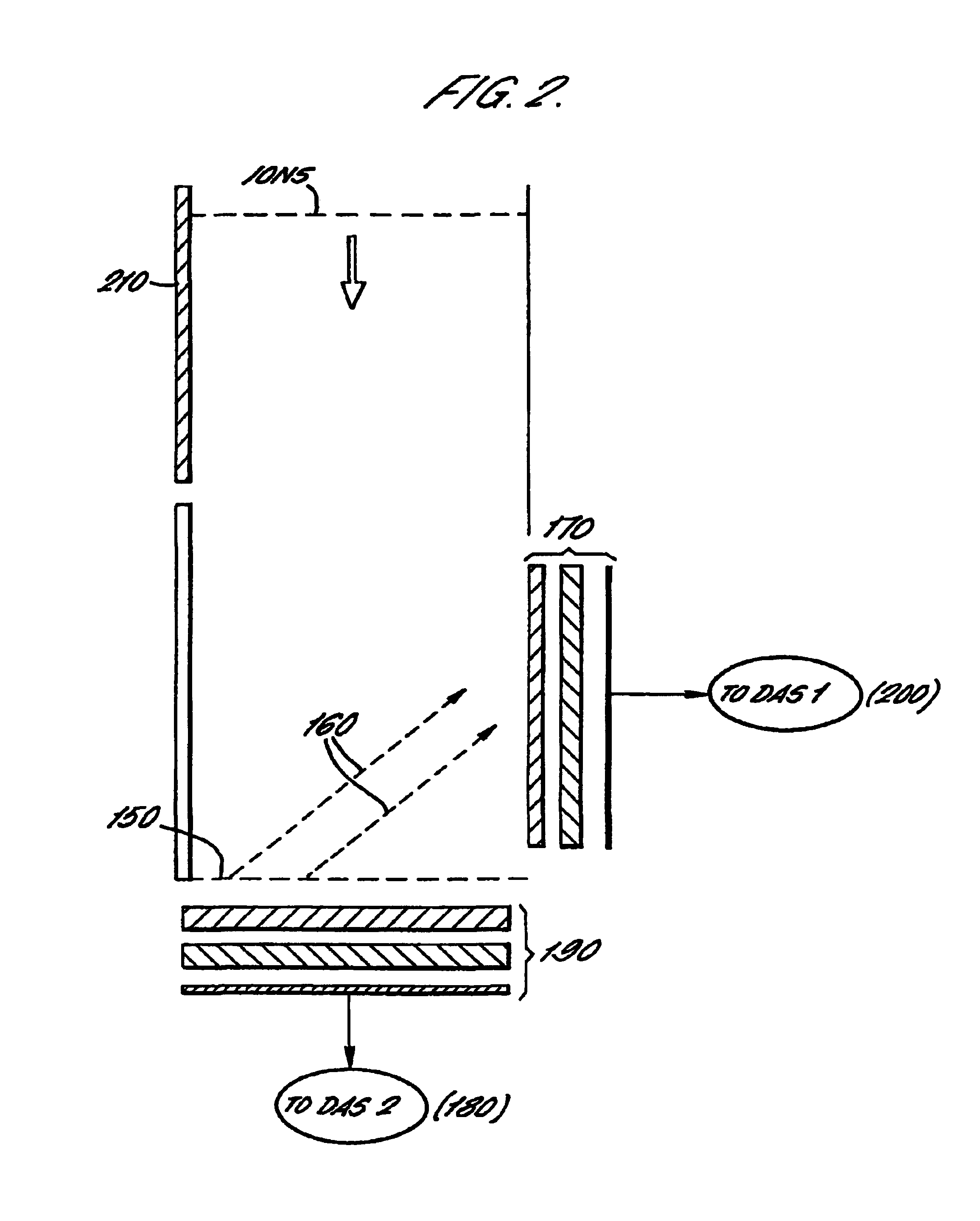 Time of flight mass spectrometer and multiple detector therefor