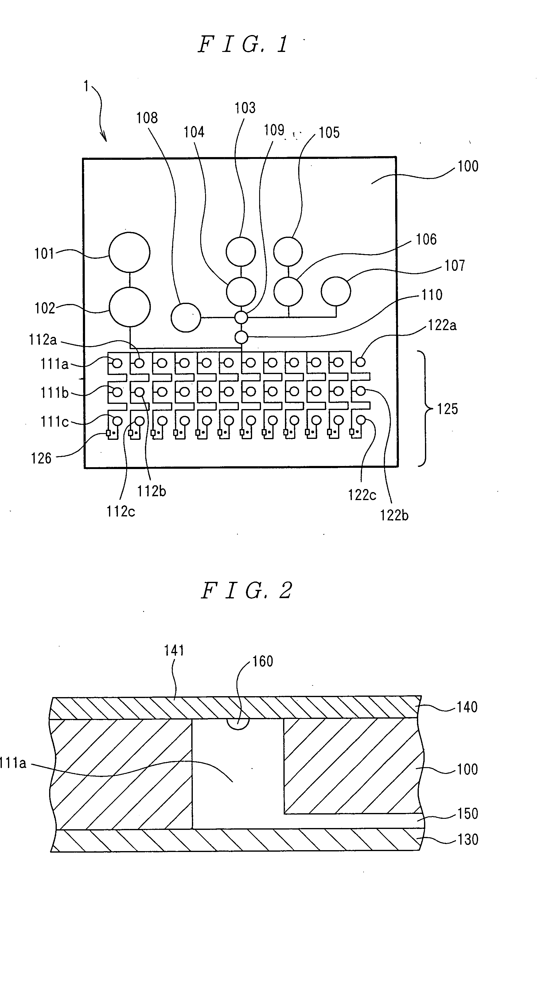 Analyzing cartridge and liquid feed control device