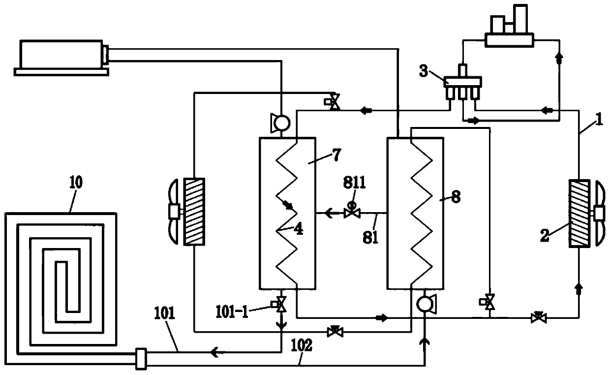 Modular floor heater and air conditioner all-in-one machine