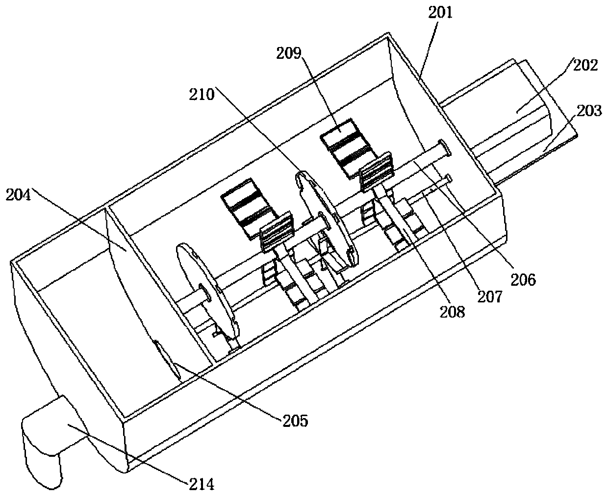 High-load low-resistance melt-blown material production device and method