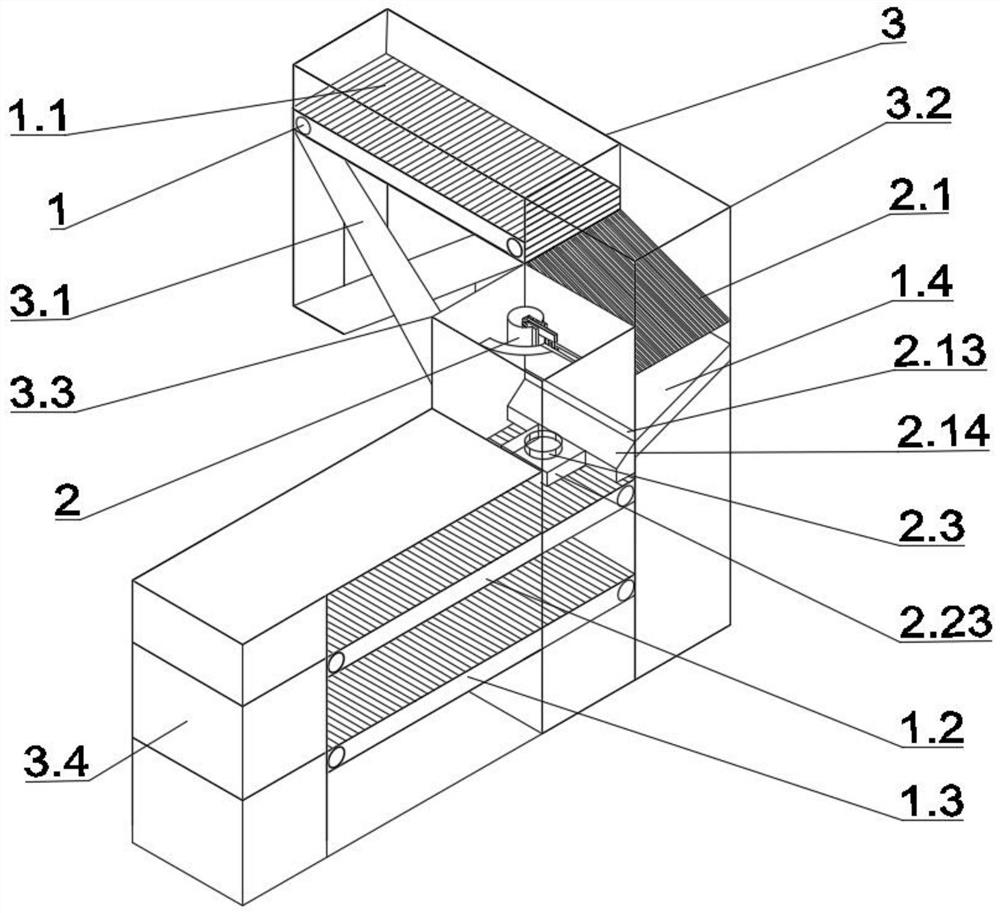 A sorting table with a circular picking structure