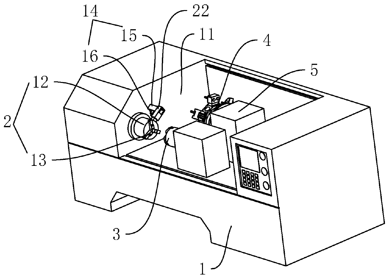 Machine tool and method for performing friction welding by utilizing machine tool