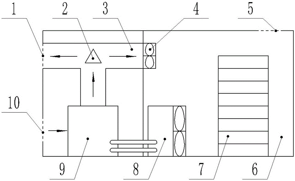 Intermittent cooling heat pump drying device and method