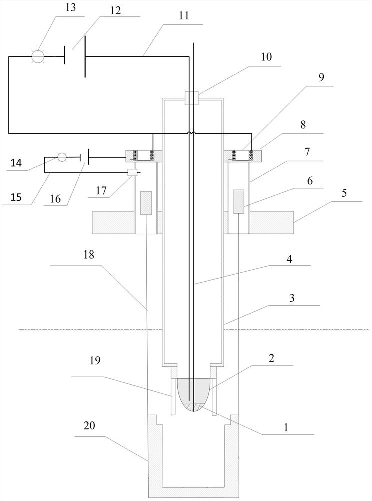 Safety protection type liquid metal oxygen sensor