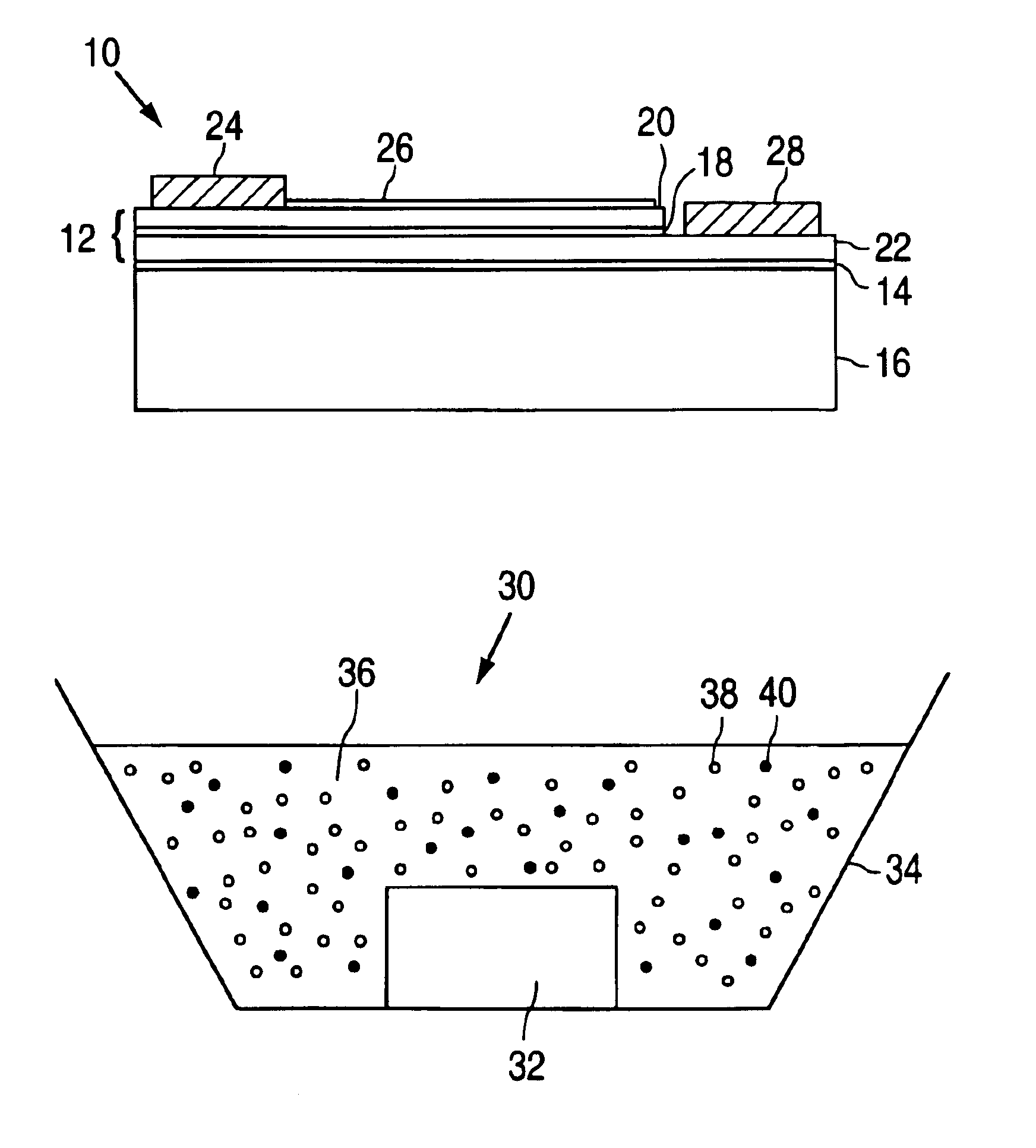 Light-emitting devices utilizing nanoparticles