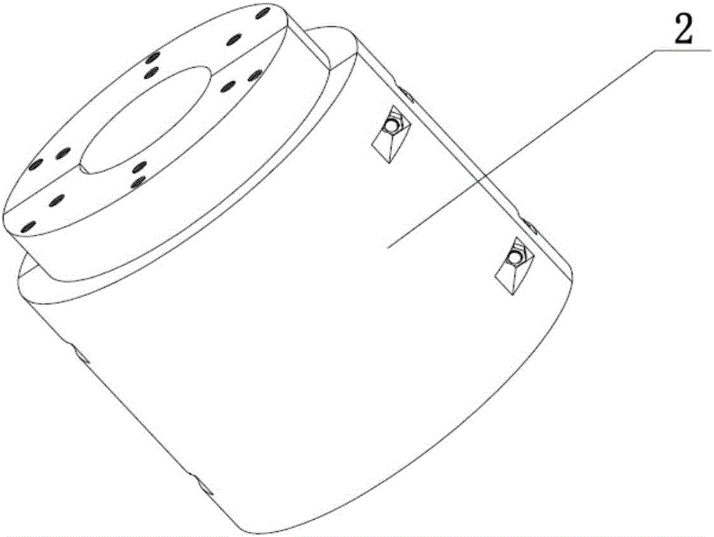 Flange sectioning connection type rotary connector