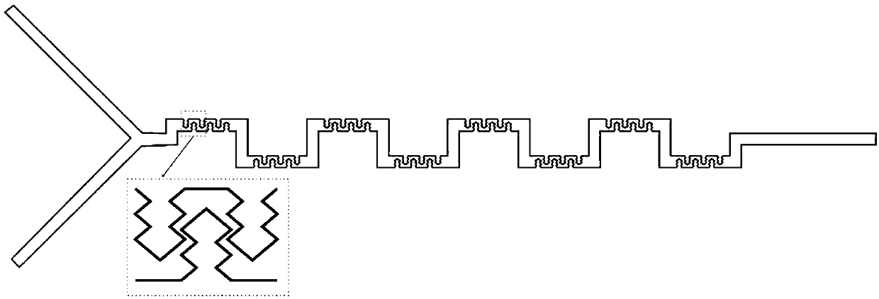 Passive convergence-diffusion micro-mixer for fluids with low diffusion coefficient