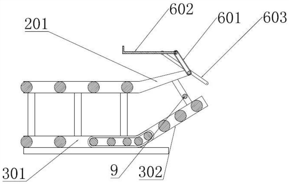 An automatic grouping device for toothed building boards