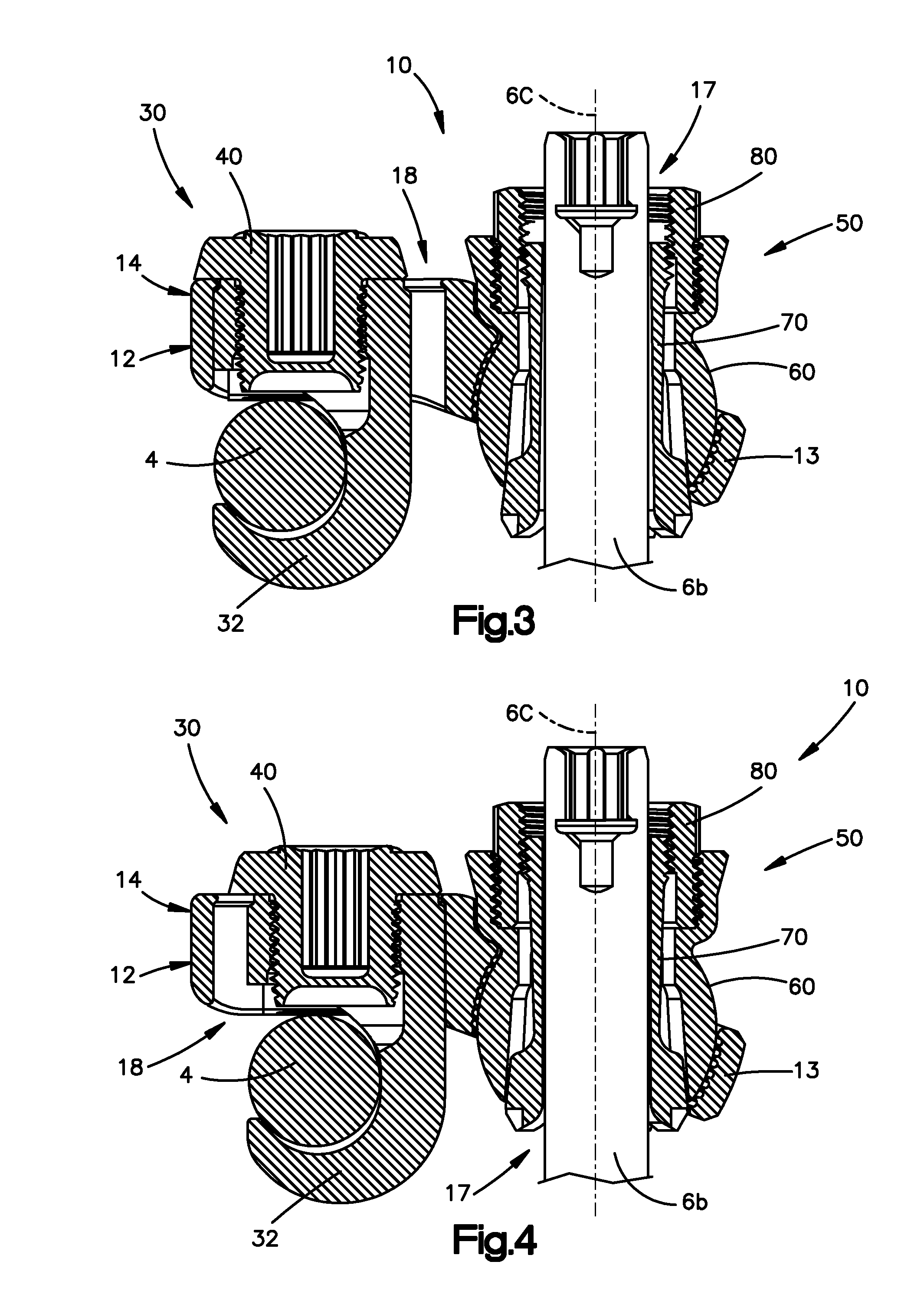 Clamps used for interconnecting a bone anchor to a rod