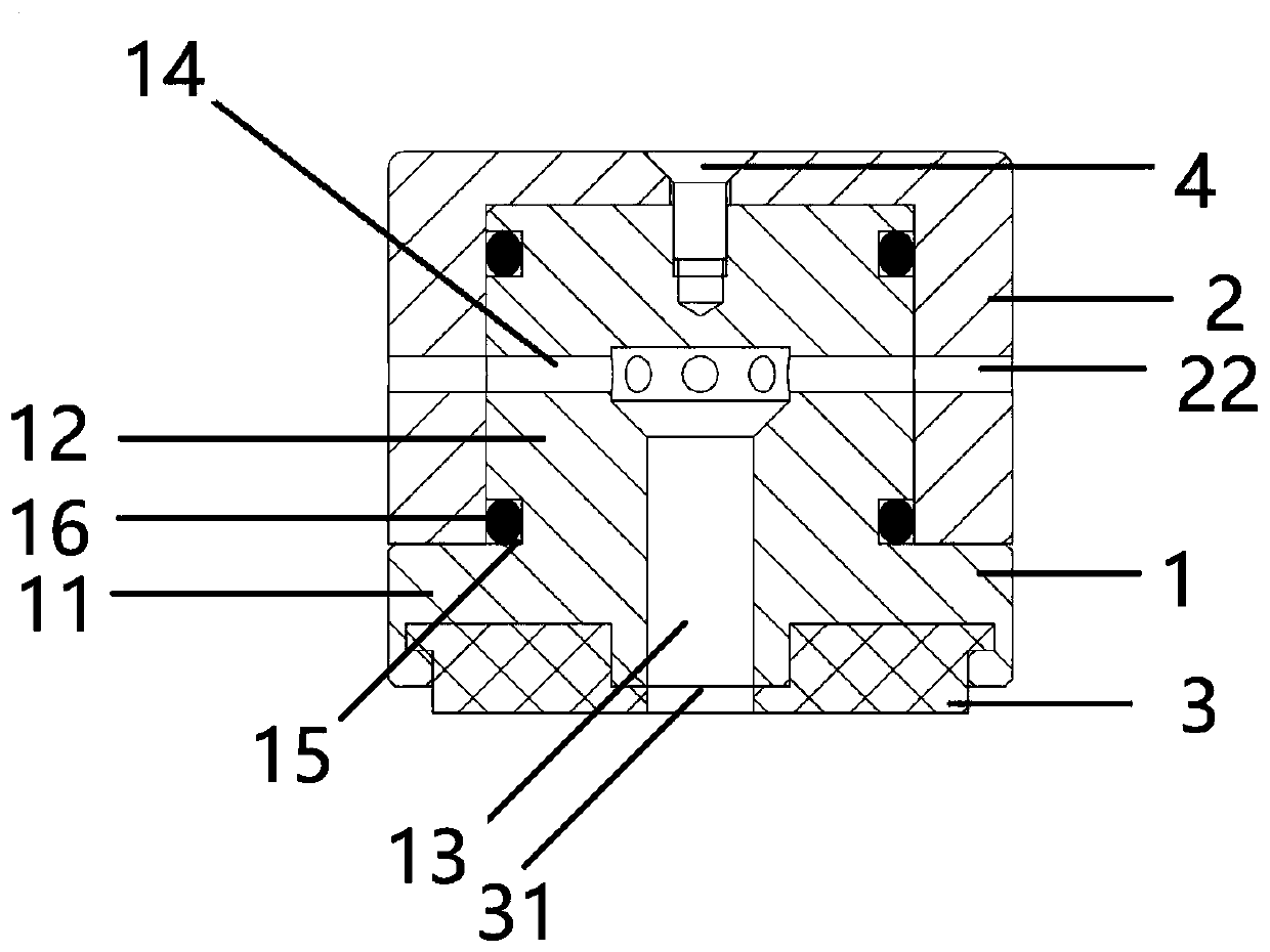 Rotary cigarette case sealing performance test standard component