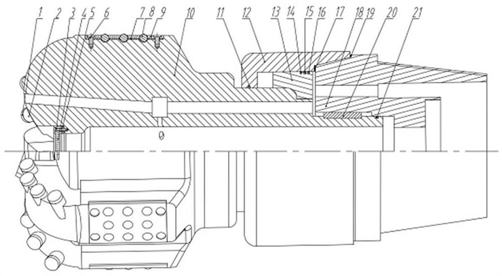 A special drill bit for reverse circulation drilling