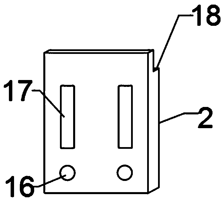 Adjustable and detachable type large eccentric compression column testing device and method