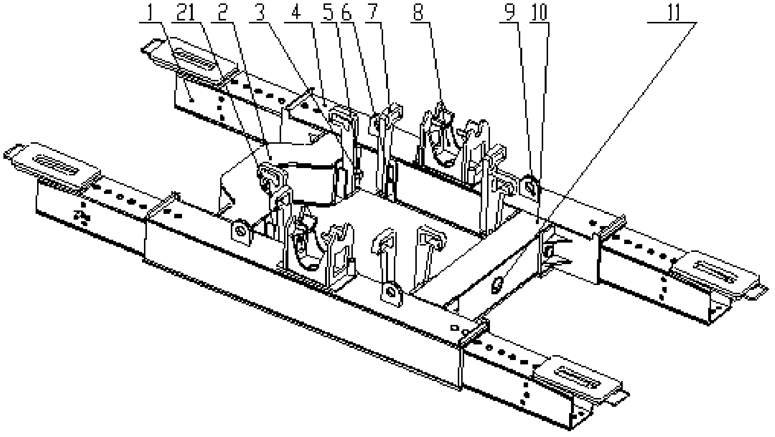 Climbing support, climbing method thereof, concrete pavement rod and climbing method thereof