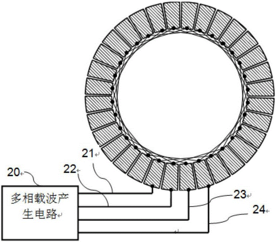 Method for improving measurement density of capacitive encoder and capacitive encoder