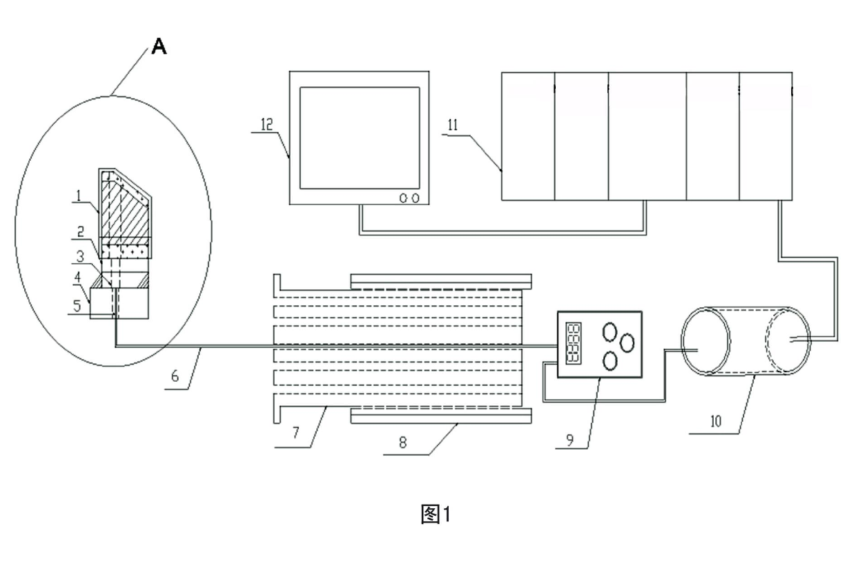 Detection device and detection method for wear loss of shield machine cutter