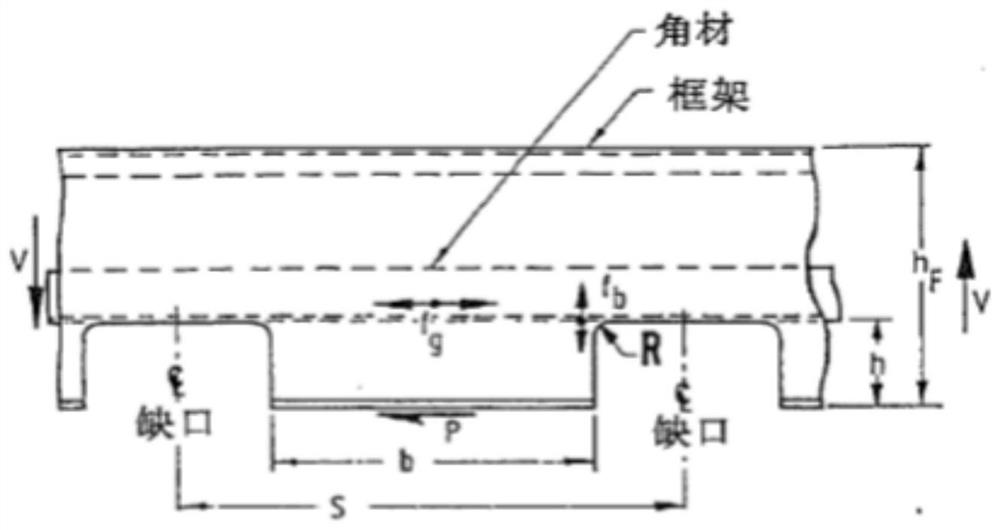 DFR fatigue calculation method for stringer through hole of transportation aircraft fuselage