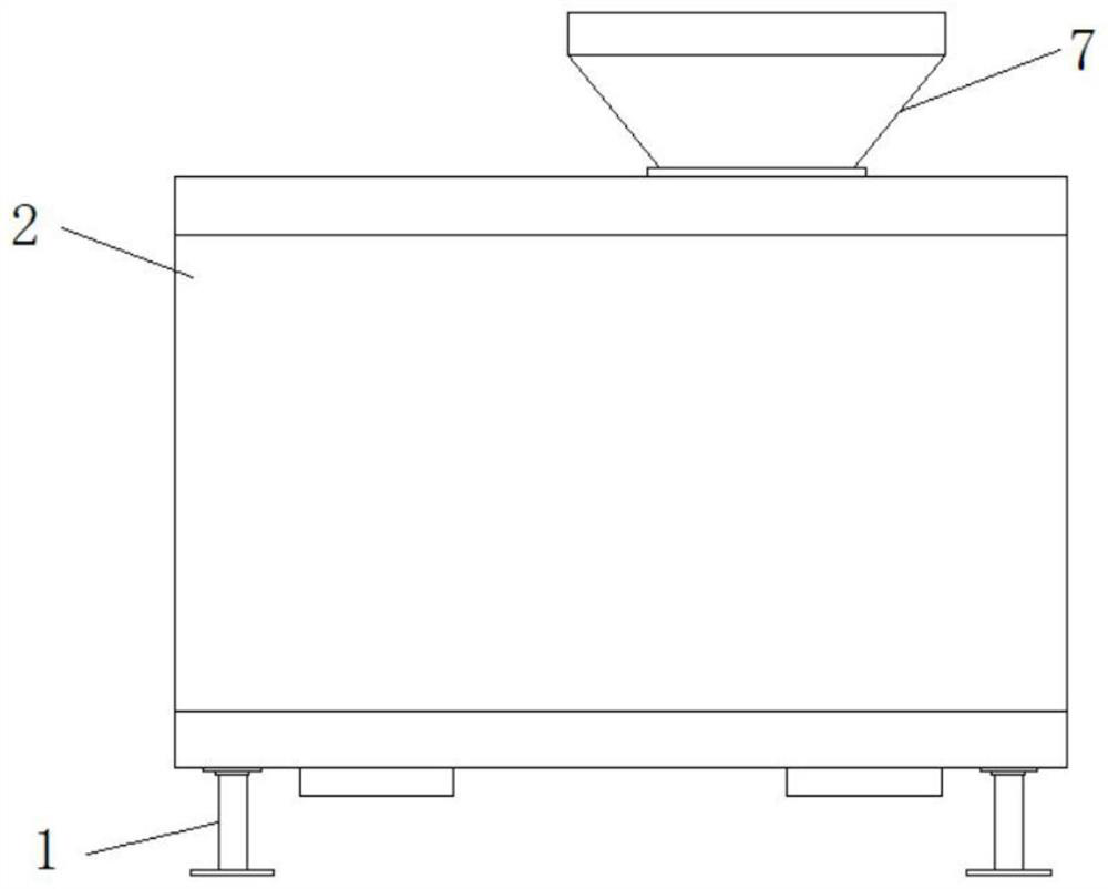 Multi-stage screening type tea winnowing machine with impurity removal function