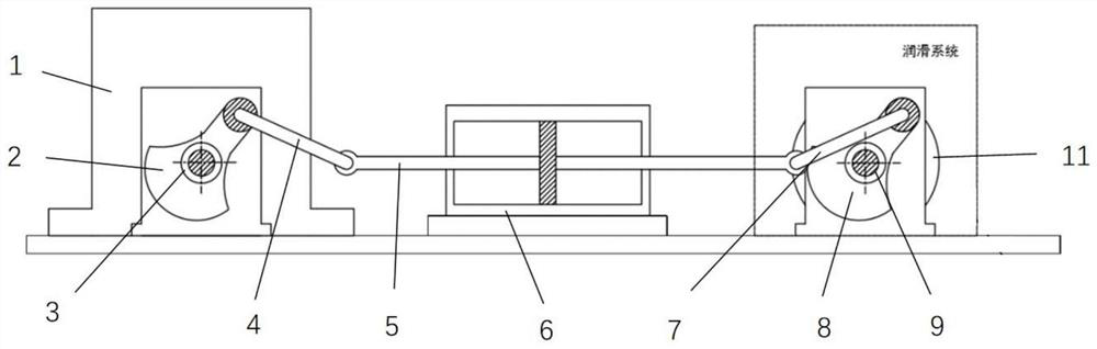 A small internal combustion engine crankshaft system simulation device and simulation method