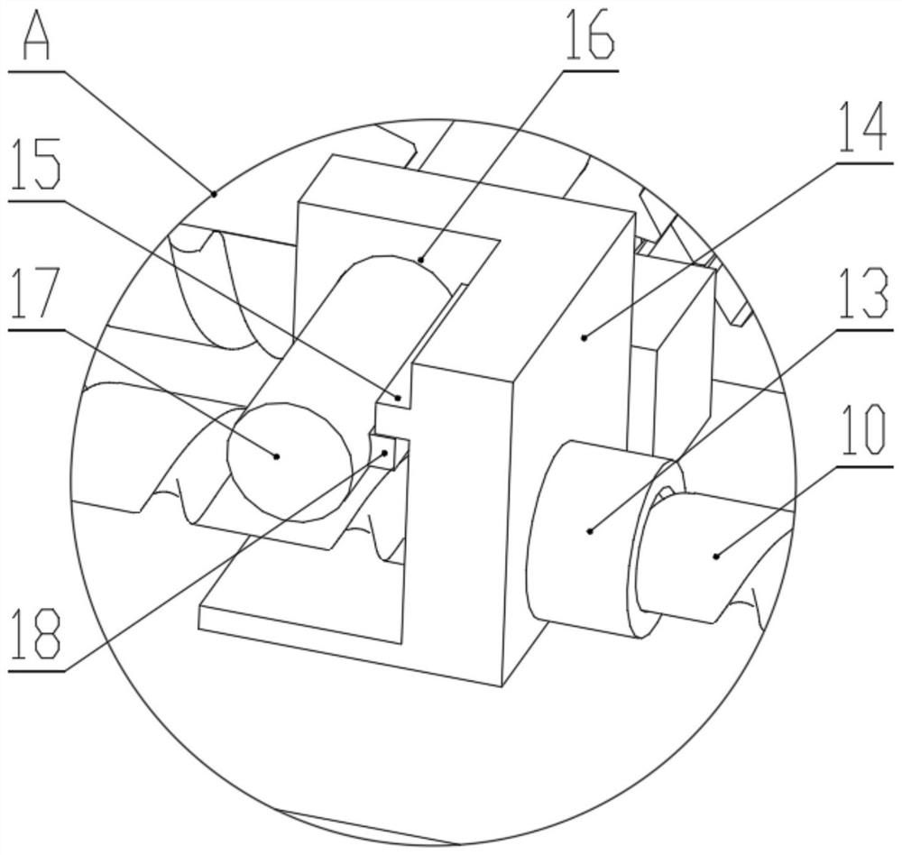 Internal cleaning device of coating environment-friendly mechanical equipment