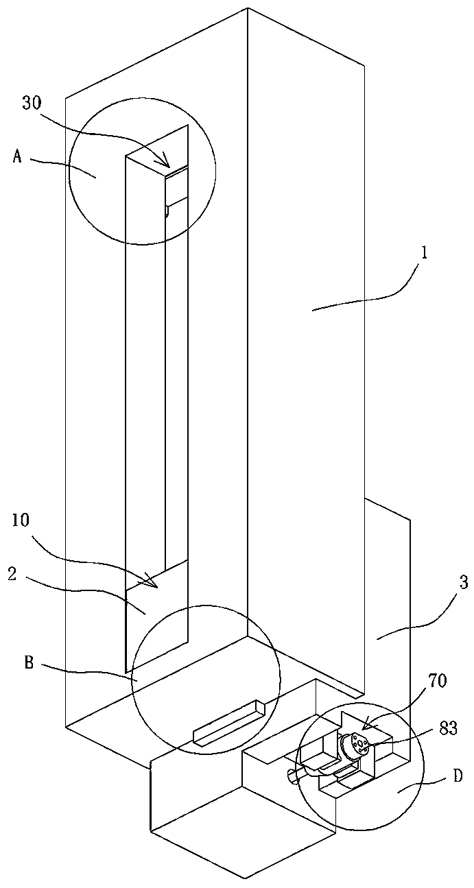 Liftable wall-mounted new energy vehicle charging pile